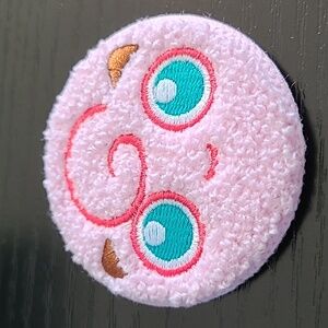 Pokemon Jigglypuff Inspired Embroidered Pin